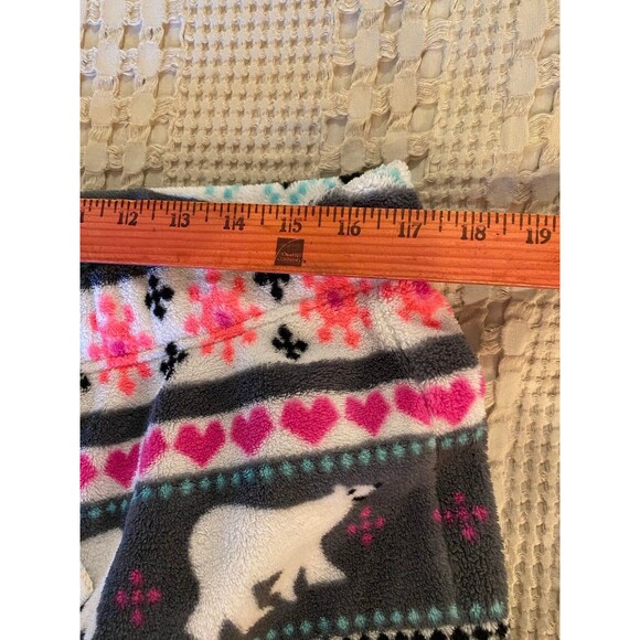 Victor Lounge  Pajama Pants Plus Size 1X Polar Bear Fleece Tie Elastic Waist - Picture 8 of 9